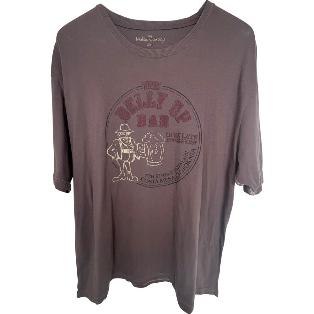 Malibu Cowboy The Belly Up Bar Costa Mesa California Graphic T Shirt Mens XXL